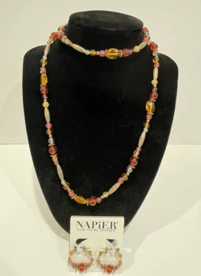 Bonito juego de collar y pendientes Napier nuevos con etiqueta Foto 1 de 4