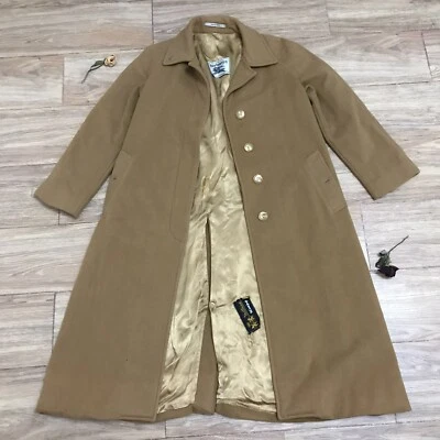 Gabardina Burberry’s para mujer chaqueta vintage lana cachemir forrada marrón talla M Foto 1 de 4
