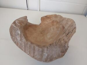 Artisan Wooden Hand Crafted Bowl Rustic Style D27