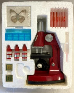 Tasco P900 900 Power Microscope with Discovery Kit & Prepared Slides 1460L 1460K - Picture 1 of 4