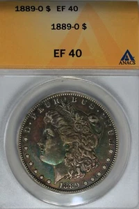 1889 O $1  EF 40, XF 40 ANACS, Morgan Silver $1 Miss Liberty Head - Picture 1 of 2