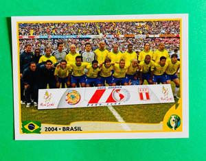 2019 PANINI Brazil Copa America FIFA - #382 BRAZIL SOCCER TEAM 2004 Sticker