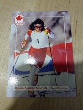 1992 Canada Olympic Card Marie-Andree Masson Cross Country