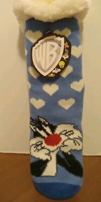 Sylvester WB шерпа с подкладкой носки синий зимний нескользящий, новый с Ярлыками - Изображение 1 из 4