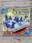 Thinkfun Solitaire Chess Strategic Skill Building 60 Puzzles Complete VG Fast Sh