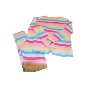 Gap Kids, Snug Fit 2-Piece Striped Print Sleepwear, Organic Cotton, Size 10 - Picture 1 of 3