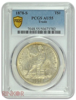 1878-S $1 Trade Dollar PCGS AU-55 - Image 1 of 3