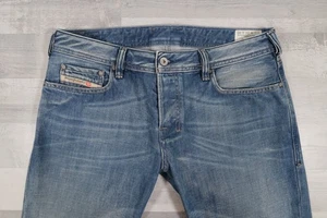 Mens Diesel ZATINY Regular Bootcut Blue Jeans W34 L29 Wash 008AT - Picture 1 of 14