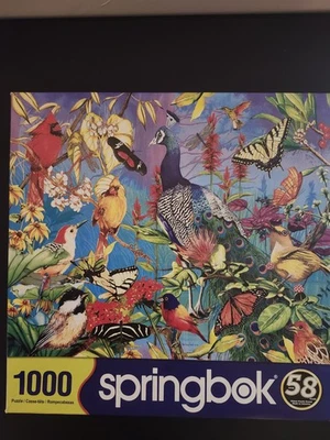 Rompecabezas Springbok Peacock Garden 1000 piezas Foto 1 de 2