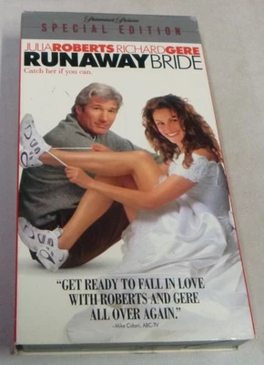 Runaway Bride Paramount Special Edition Julia Roberts, Richard Gere VHS Tape - Image 1 of 4