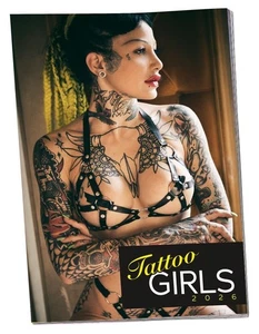 Pin-Up Calendar Tattoo-Girls 2026 Nude Erotic Wall Calendar Sexy Locker - Picture 1 of 5