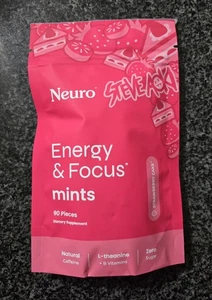 Neuro x Steve Aoki Energy & Focus Mints (Limited Edition) Strawberry Cake 06/27 - Picture 1 of 5