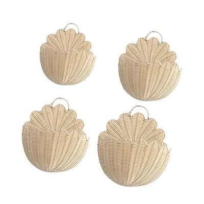 Wall Hanging Basket Woven Hanging Wall Basket for Garden Home Living Room - Image 1 of 2