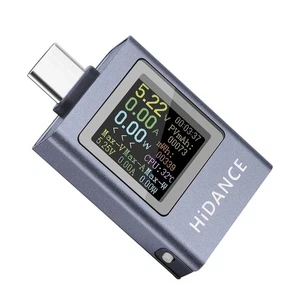 High Accuracy USB C Multimeter 4.5 50V 0 6A Peak 12A Fast Charge Protocols - Picture 1 of 18