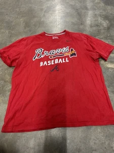 Nike Atlanta Braves Baseball Rot T-Shirt Xl Regular Fit  - Bild 1 von 3