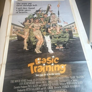 Póster original de la película 1985 "Entrenamiento básico" 27x41 Ann Dusenberry Rhonda Shear - Imagen 1 de 16