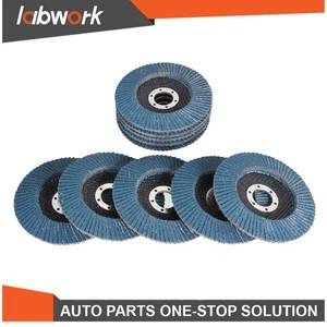 Labwork Premium Zirconia Flap Disc Sanding Grinding 20 Pack 40 Grit 4.5" X 7/8" - Picture 1 of 13
