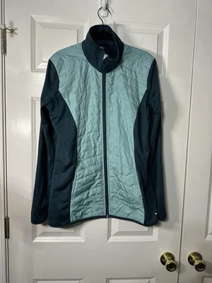 Ladies BCG Size Large Teal Active Wear Jacket With Thumb Holes - Image 1 of 4