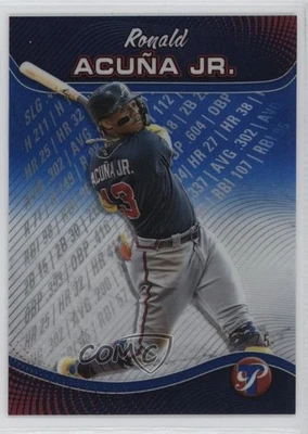 2024 Topps Pristine Production Blue Refractor /75 Ronald Acuna Jr Acuña #PP-17 - Image 1 of 2