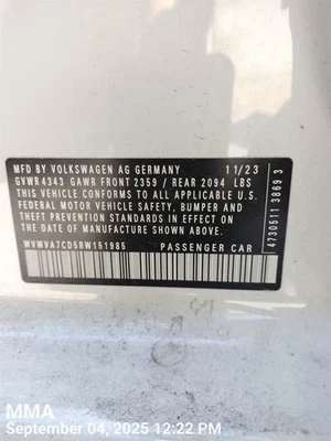 EMERG BRAKE PARTS 2024 VOLKSWAGEN GOLF GTI - Image 1 of 4