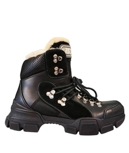 GUCCI Botas de Senderismo Para Mujer Talla 38 Negras Flashtrek Piel de Oveja USADAS 1x - Imagen 1 de 6