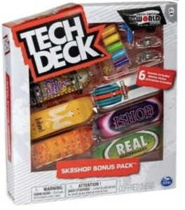 TECH DECK REAL World Edition Sk8shop bonus pack 6 skateboards Ishod Donnelly - Picture 1 of 6