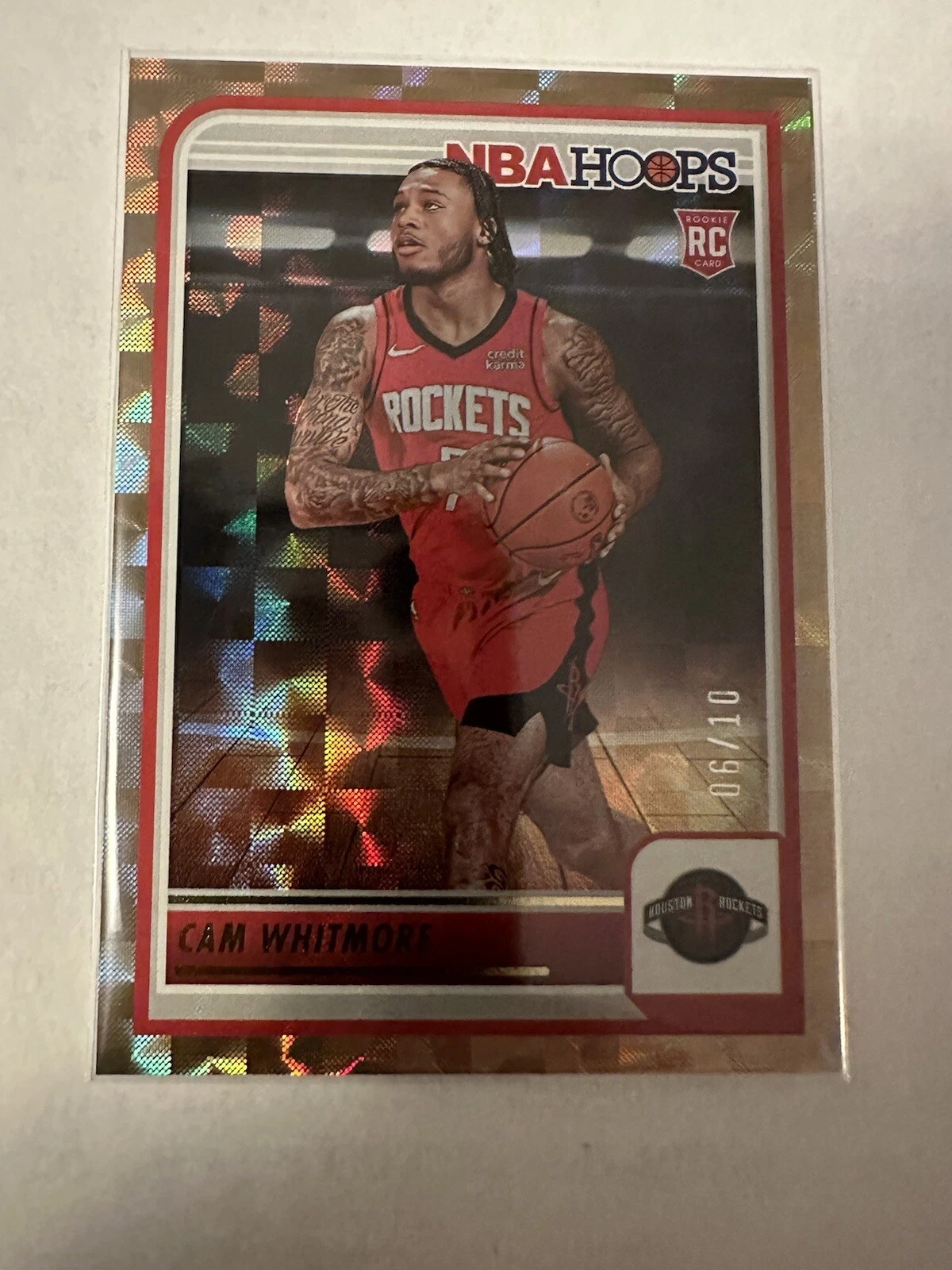 2023-24 Panini Nba Hoops Basketball Cam Whitmore #265 Hyper Gold Parallel /10