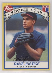 1991 Post Cereal David Justice #1