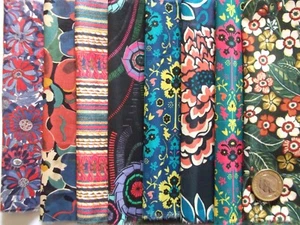8 pieces of Liberty Tana Lawn cotton quilting Scrap Pack Size 6’’x 9” - Picture 1 of 9
