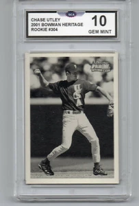 2001 BOWMAN HERITAGE CHASE UTLEY ROOKIE BASEBALL CARD LOS ANGELES DODGERS - Picture 1 of 1