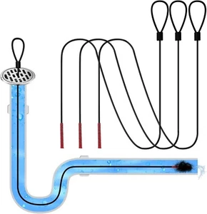 Drainsoon 30 Inches Drain Snake Hair Clog Remover, Upgraded Anti-break Metal ... - Picture 1 of 8