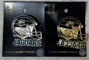 Jacksonville Jaguars Lot Of 2 Pin Official Licensed NFL Vintage Peter David Pins - Picture 1 of 6