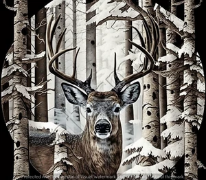 Deer custom made 20 oz skinny Stainless steel tumbler P0011 - Picture 1 of 2