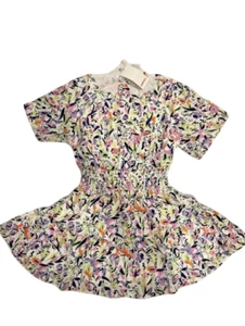 CatiMini Jilali White Allover Printed Dress Size 12 NWT - Picture 1 of 2