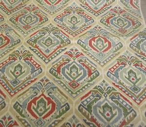 Mill Creek Fabrics Southwest Aztec Upholstery teal Orange Green 2yd x 46 - Picture 1 of 8
