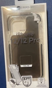 IPHONE 12/12 PRO HARDCASE DESIGN SCHWARZ 6' STURZ GETESTET KOMPATIBEL MIT KABELLOS - Bild 1 von 2