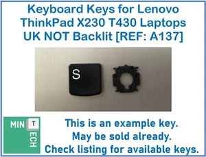 Tastatur Ersatz Tasten für Lenovo ThinkPad X230 T430 Laptops UK NICHT Hintergrundbeleuchtung - Bild 1 von 8