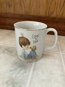 Precious Moments Tasse Love is Kind Junge Schildkröte mit Goldrand - Vintage 1984 - Bild 1 von 5