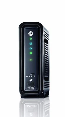 MOTOROLA SBG6580 WIRELESS MODEM FOR Comcast, Xfinity, TWC, COX 1 YEAR WARRANTY! - Image 1 of 2