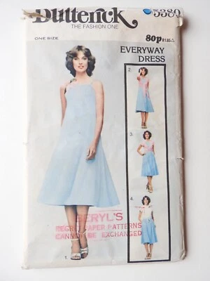 Butterick 5380 sewing pattern Everyway Dress & Tie Top Sizes S & M  UNCUT NEW - Image 1 of 3