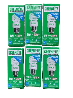 (6) Greenlite 9W/ELS-U/5000K Daylight Ultra-Mini T2 Spiral [9W=40W] - Image 1 of 4