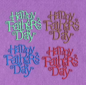 Happy Fathers Day # 4 Stanzformen Sammelalbum Karten - Bild 1 von 1