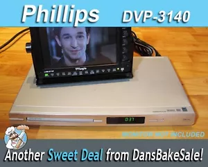 Phillips DVP-3140 DVP3140/37 Progressive Scan DVD Player- Tested & Works Great! - Picture 1 of 11