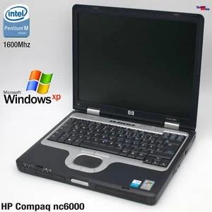 HP COMPAQ NC6000 Notebook Laptop Windows XP 2000 Parallel Port ATI RADEON 9600 - Picture 1 of 9