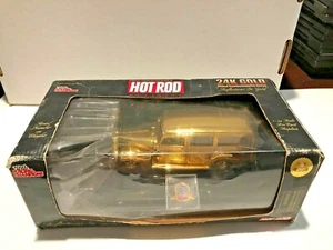 RACING CHAMPIONS 24K Gold Plated Commemorative Series HOT ROD Toy Car - Picture 1 of 7