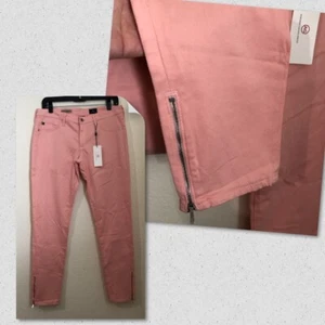 AG Adriano Goldschmied Womens 30 Zip-Up Legging Ankle Zip Skinny Jeans NWT $188 - Picture 1 of 11