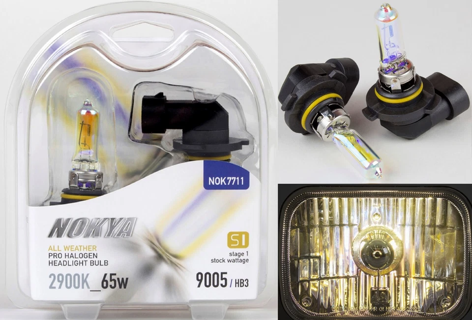 Nokya All Weather 9005 HB3 Nok7711 65W Two Bulbs Headlight High Beam Replace Fit — 第 1/4 张图片