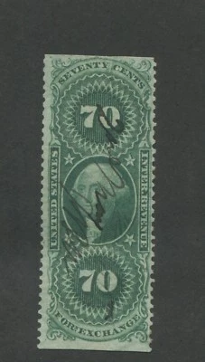 1862 United States Internal Revenue Foreign Exchange Stamp #R65b Used Fine - Image 1 of 2