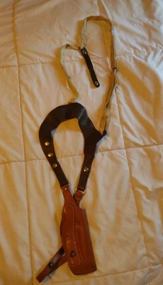 Vintage Smith & Wesson 23 34 Leather Shoulder Holster - Image 1 of 4