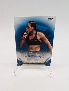 2018 Topps UFC Knockout Knockout Auto 22/35 Blue Amanda Nunes #KA-AN Auto - Picture 1 of 7